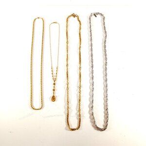 Vintage Monet Park Lane Whitting & Davis Necklace 4 Piece Lot High-quality